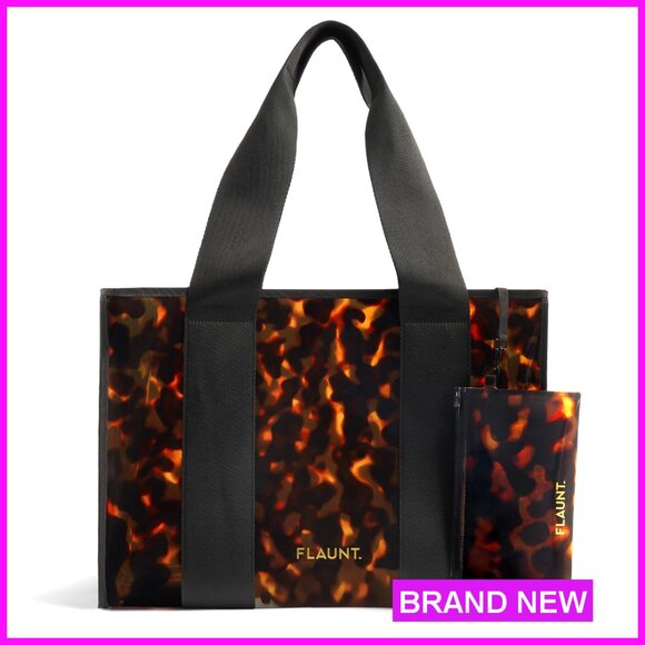 Large Foldable Tote Bag with Phone Pouch Travel Ready & Washable